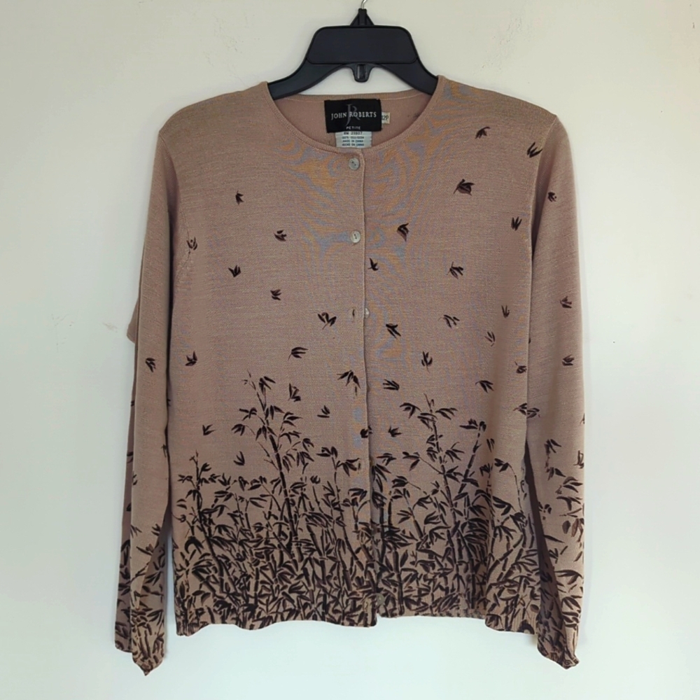 John Roberts petite silk sweater - 12p